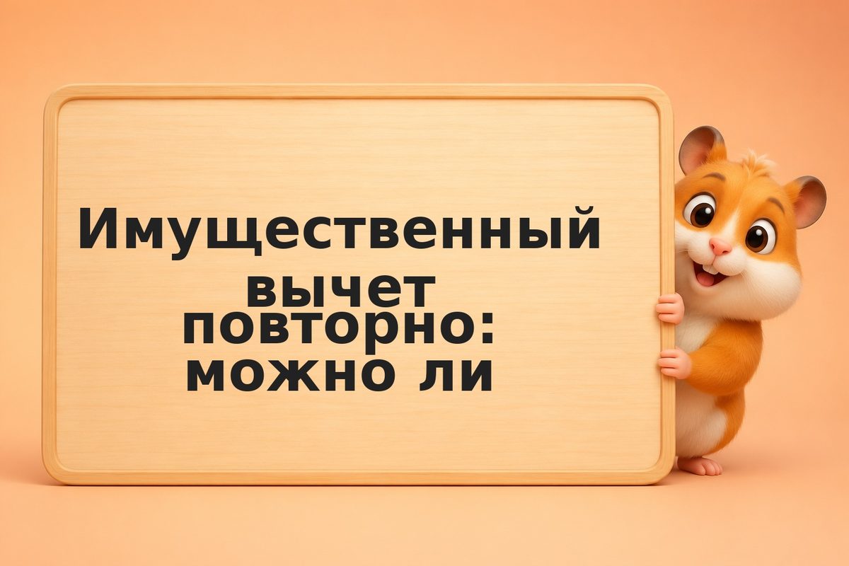 Имущественный вычет повторно: можно ли