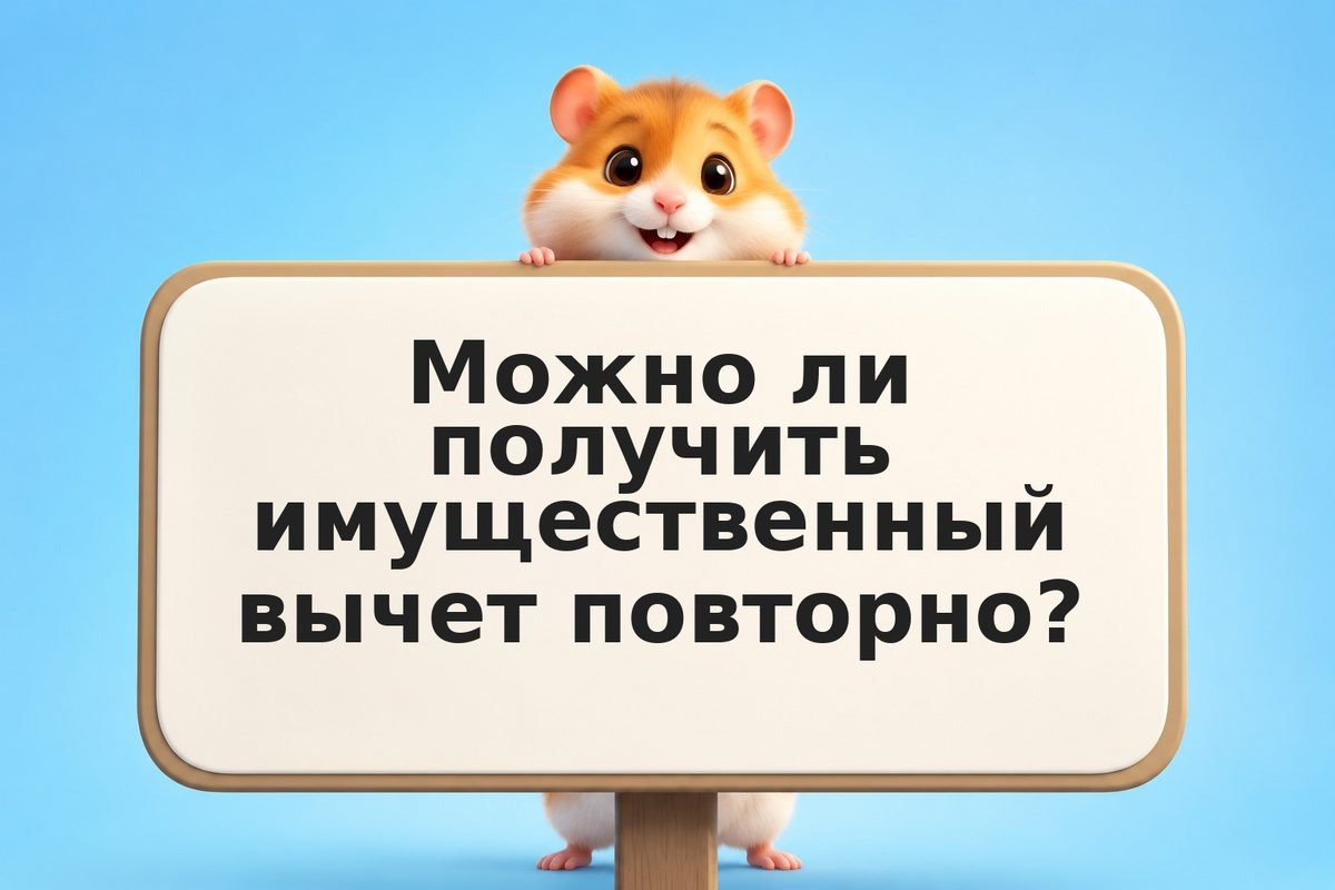 Имущественный вычет повторно: можно ли