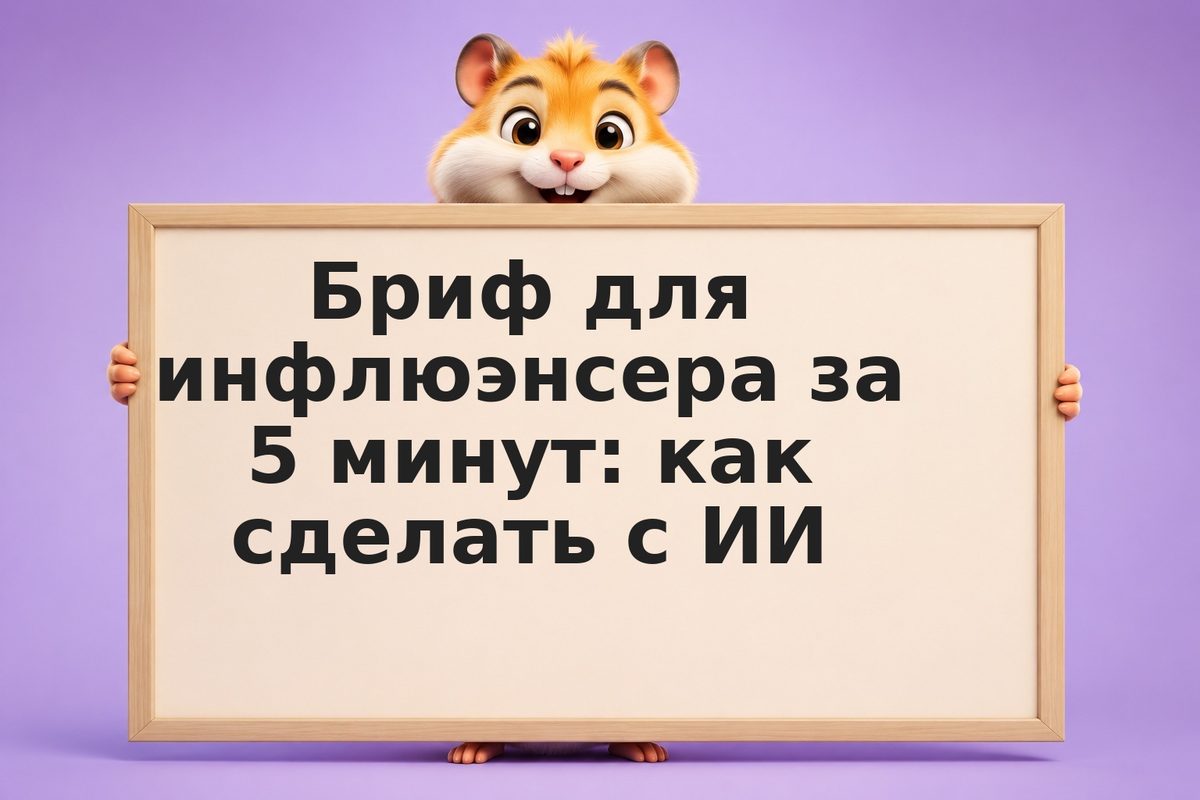 Бриф для инфлюэнсера за 5 минут: как сделать с ИИ