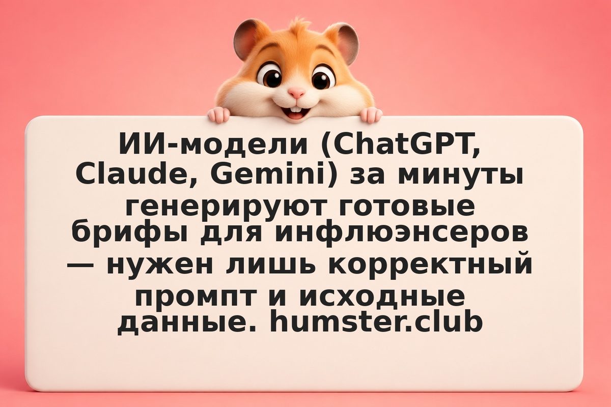 Бриф для инфлюэнсера за 5 минут: как сделать с ИИ