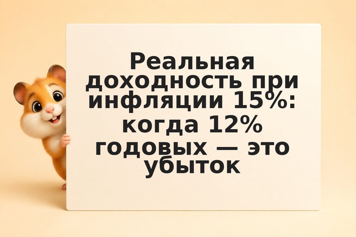 Реальная доходность при инфляции 15%: когда 12% годовых — это убыток