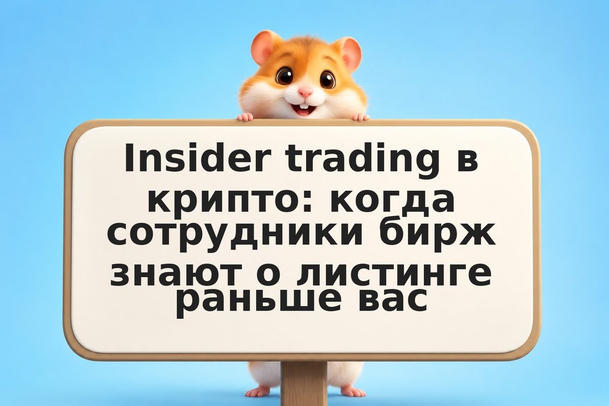 Insider trading в крипто: когда сотрудники бирж знают о листинге раньше вас