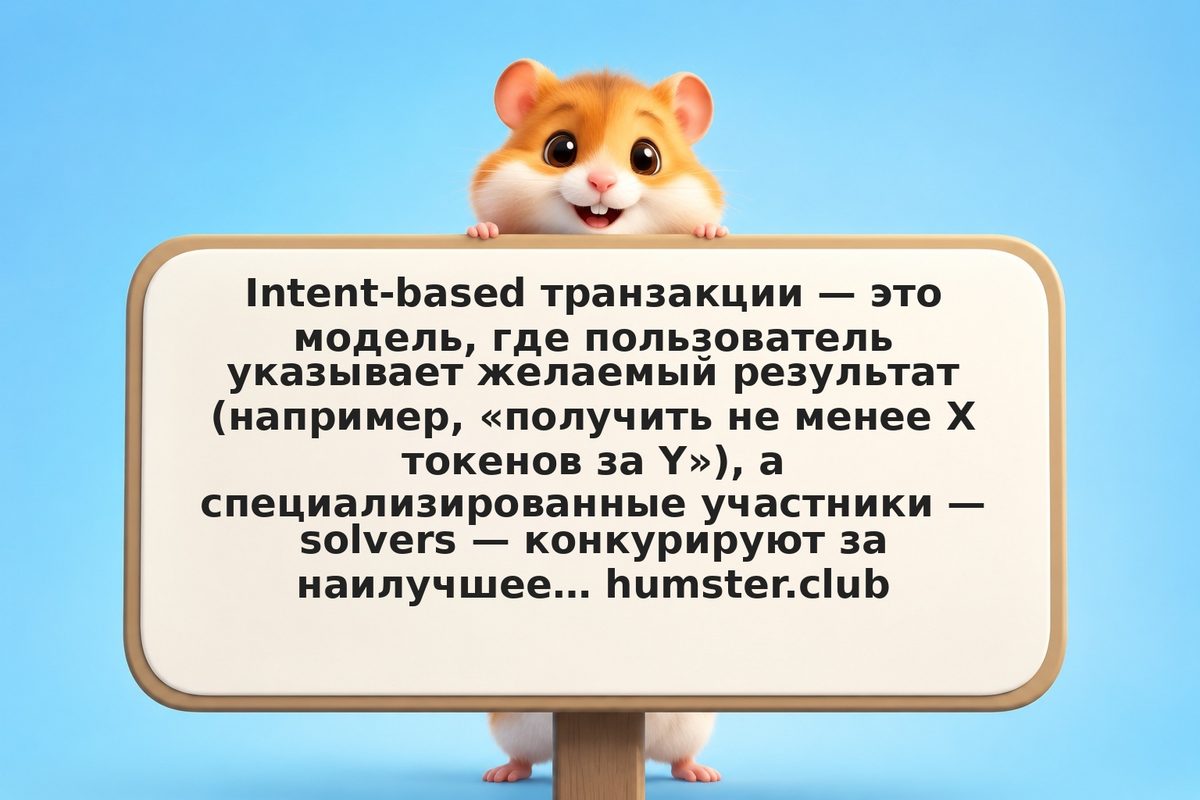 Intent-based транзакции и solvers: как работает новый подход к UX в DeFi
