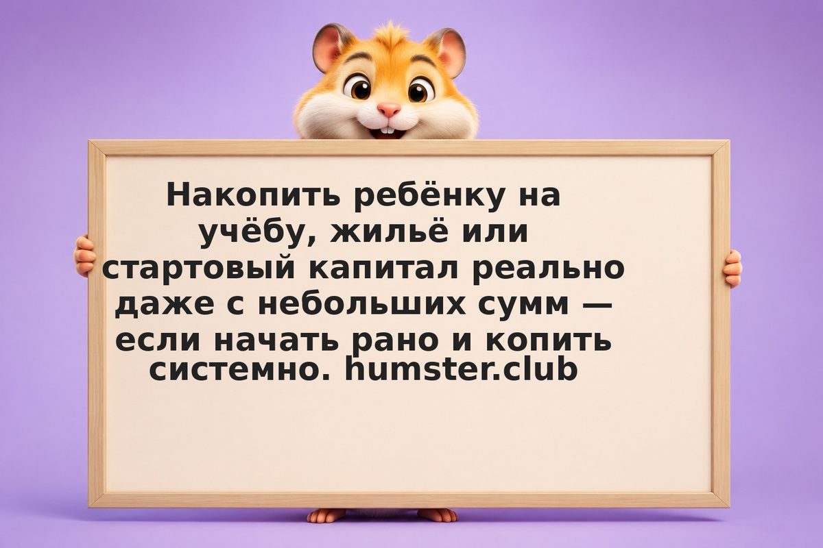 Как копить и инвестировать детям на будущее
