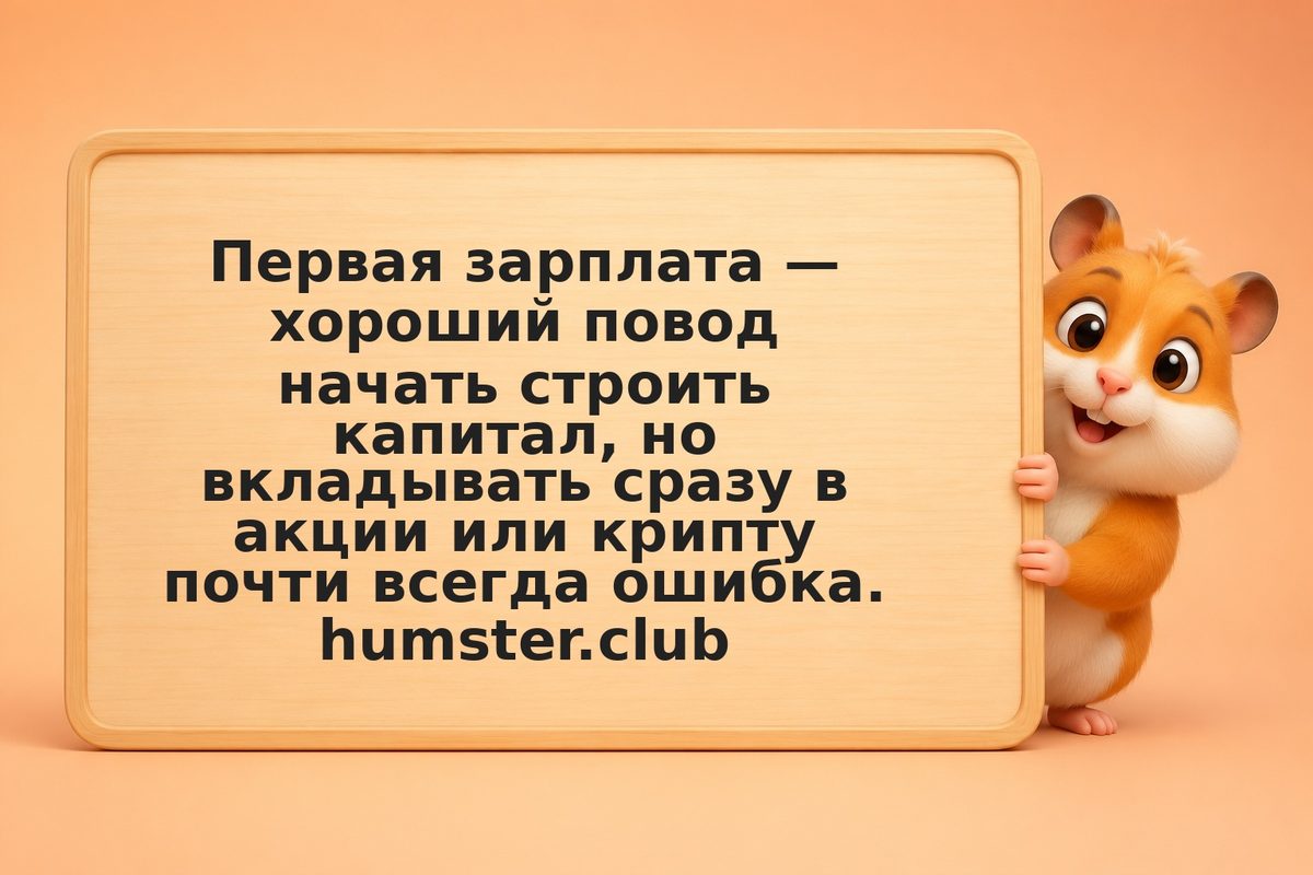 Куда вложить первую зарплату