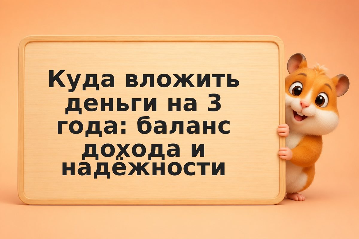 Куда вложить деньги на 3 года: баланс дохода и надёжности