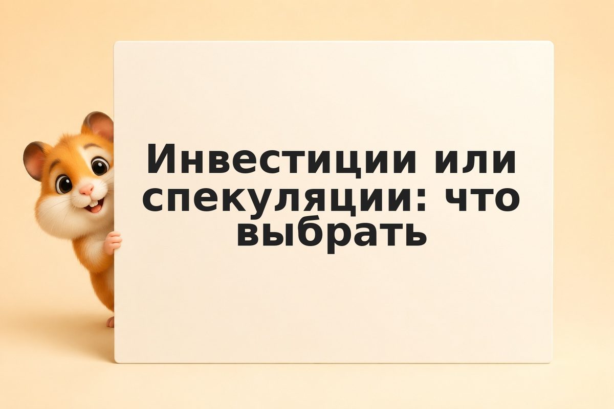 Инвестиции или спекуляции: что выбрать