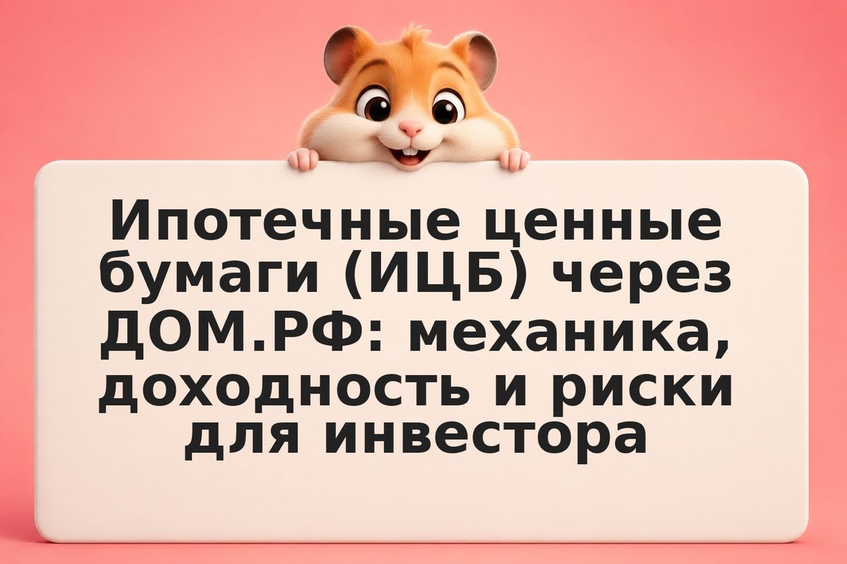 Ипотечные ценные бумаги (ИЦБ) через ДОМ.РФ: механика, доходность и риски для инв