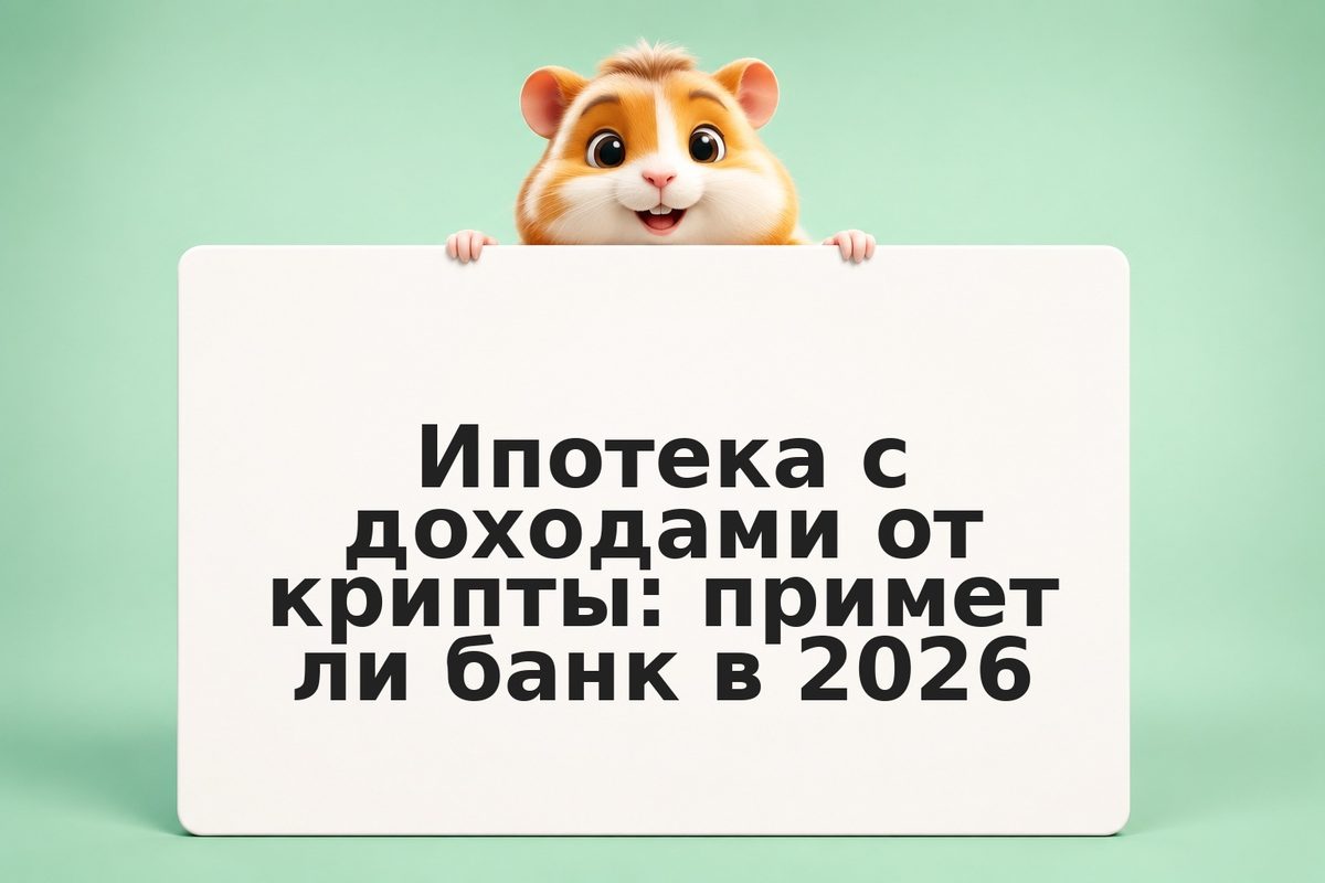 Ипотека с доходами от крипты: примет ли банк в 2026