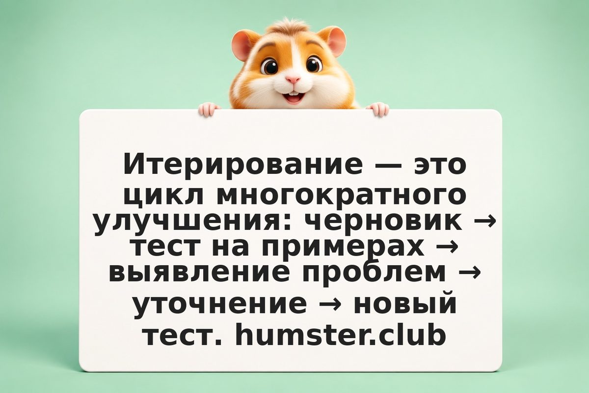 Как итерировать промпт: от первого варианта к рабочему инструменту