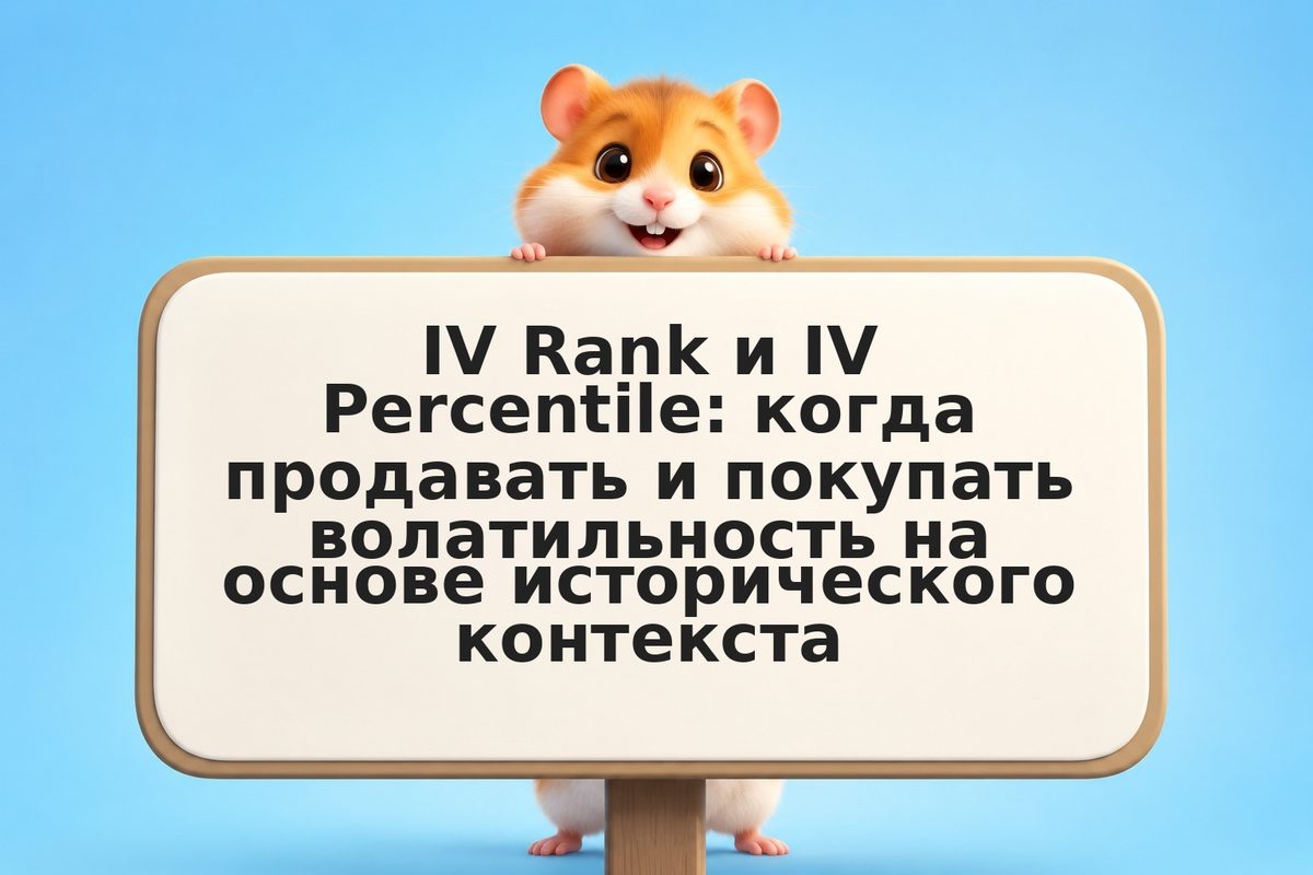 IV Rank и IV Percentile: когда продавать и покупать волатильность на основе исто