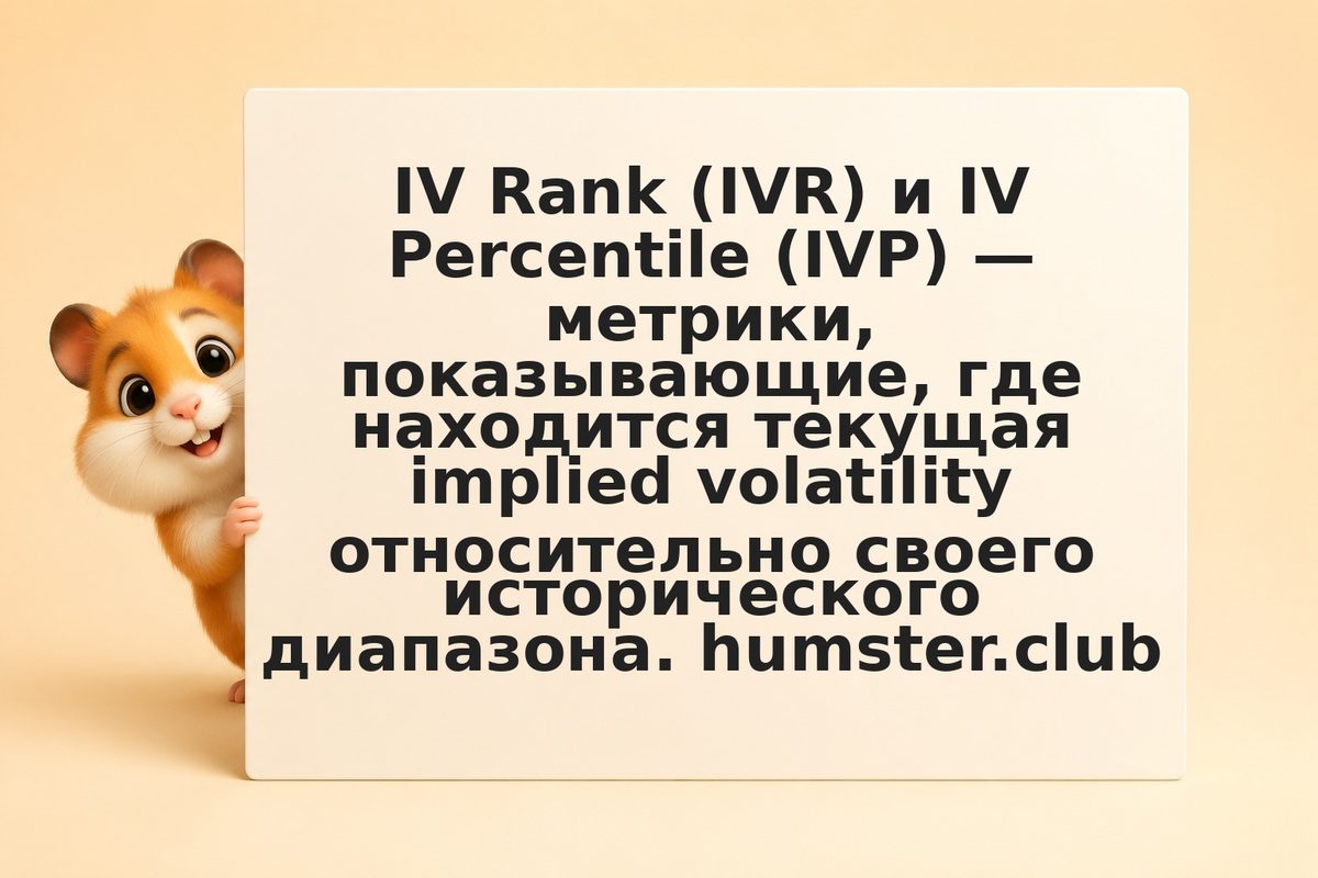 IV Rank и IV Percentile: когда продавать и покупать волатильность на основе исто