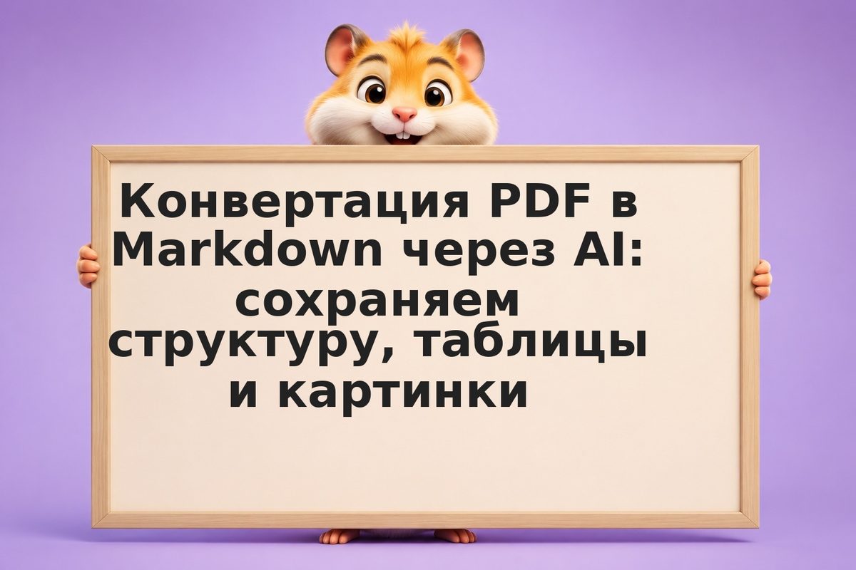 Конвертация PDF в Markdown через AI: сохраняем структуру, таблицы и картинки