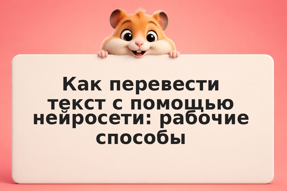 Как перевести текст с помощью нейросети: рабочие способы