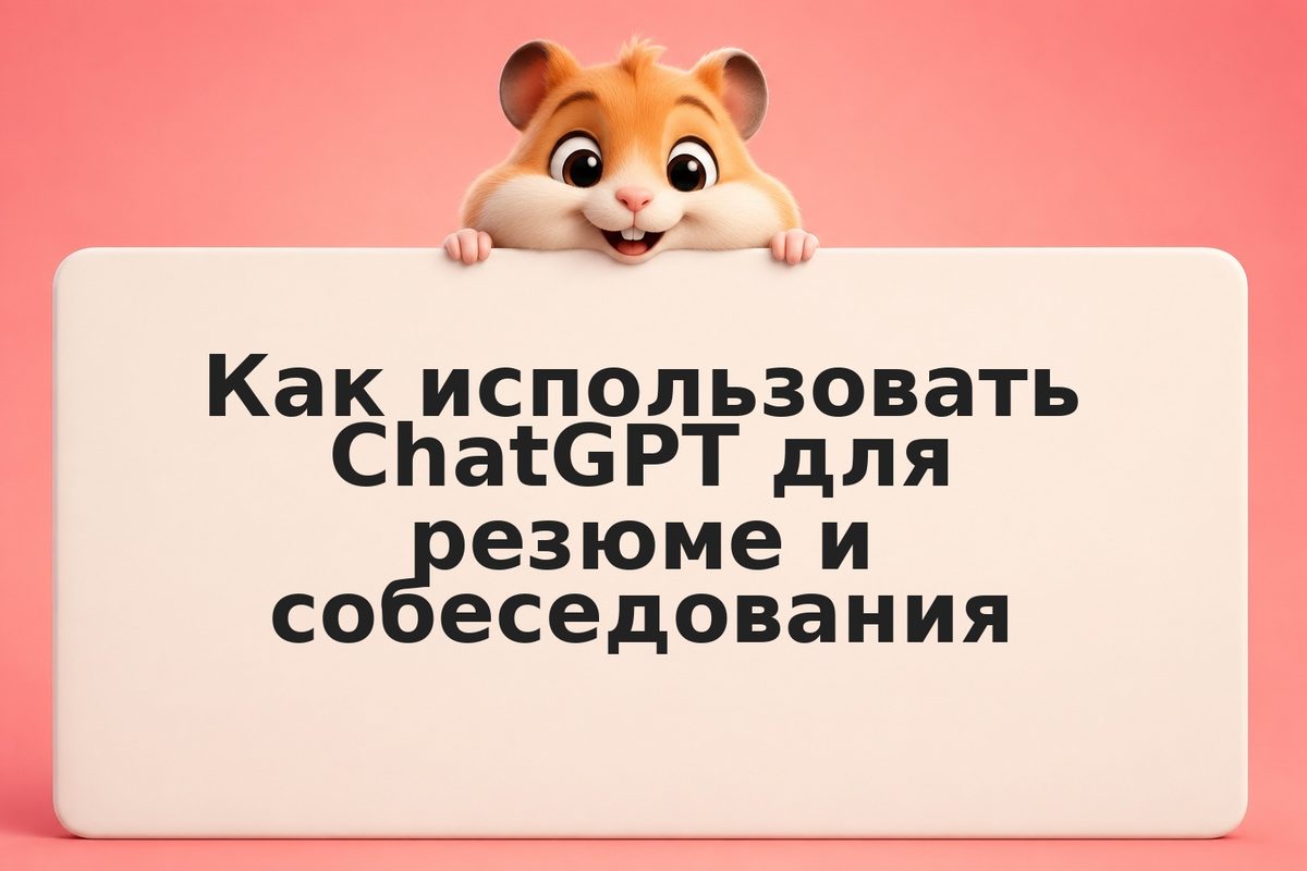 Как использовать ChatGPT для резюме и собеседования