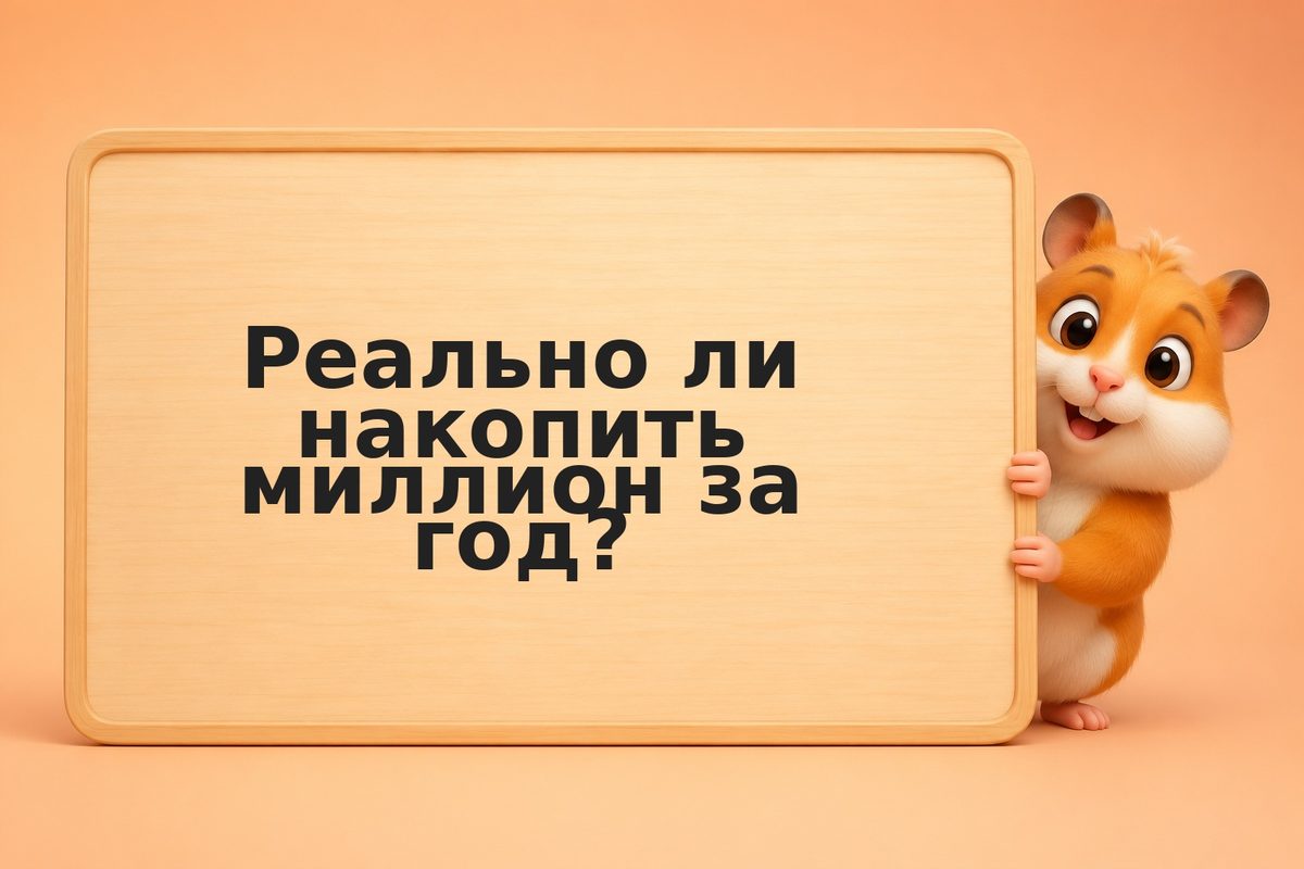 Реально ли накопить миллион за год