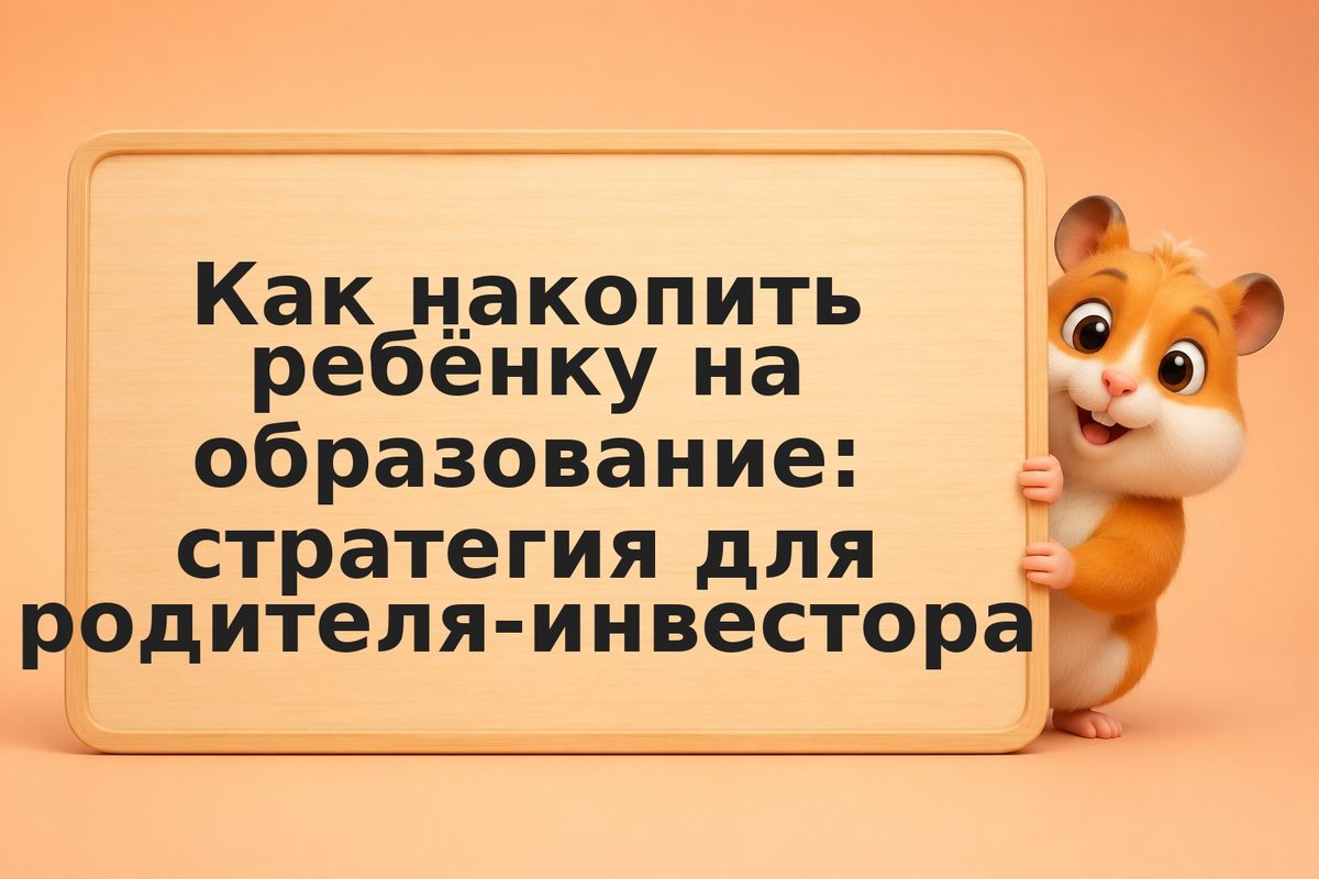 Как накопить ребёнку на образование: стратегия для родителя-инвестора