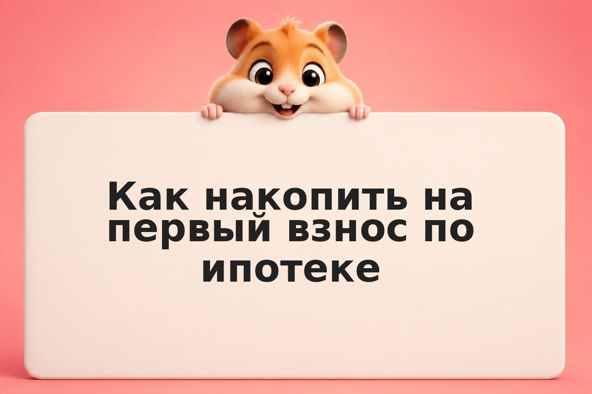 Как накопить на первый взнос по ипотеке