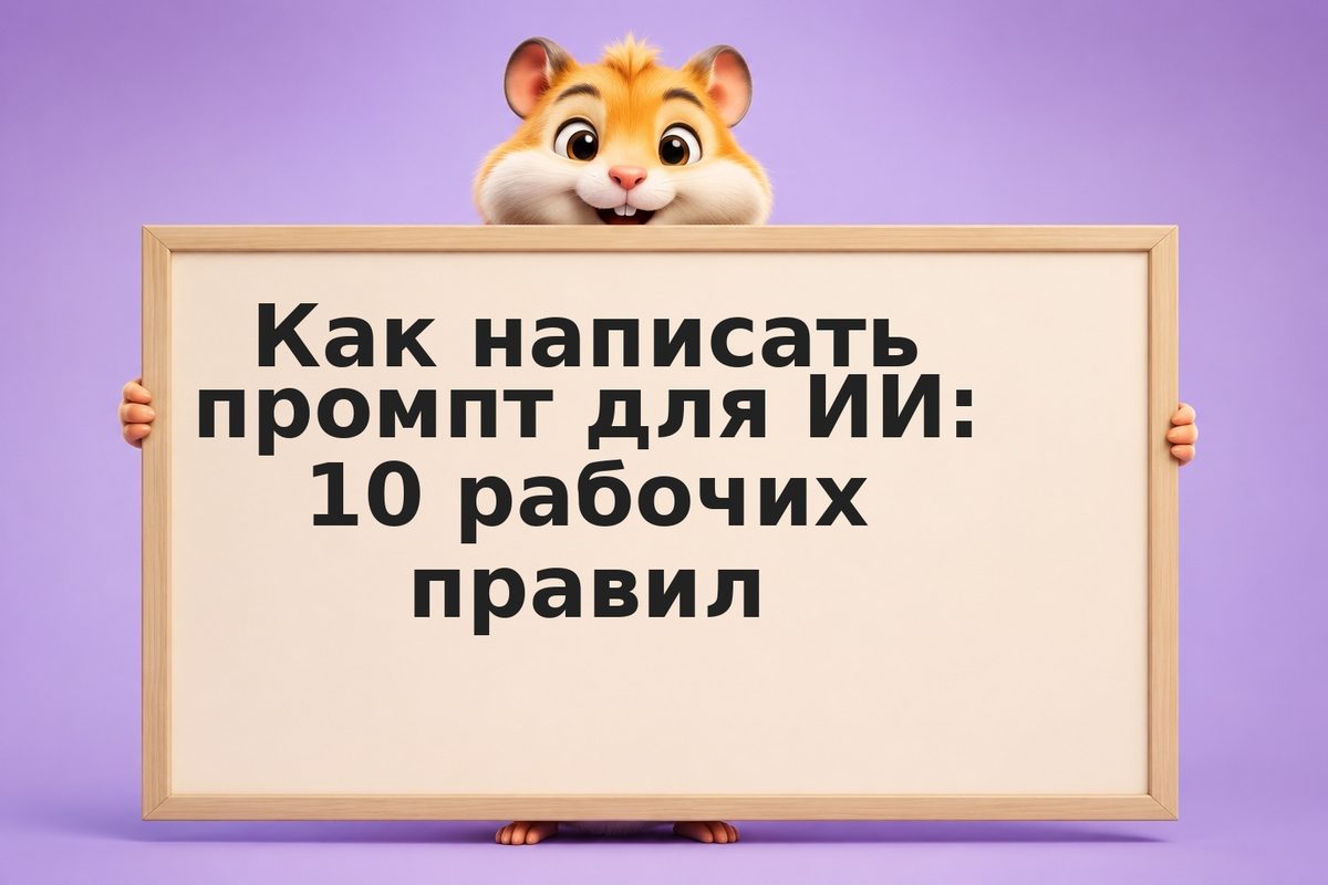 Как написать промпт для ИИ: 10 рабочих правил