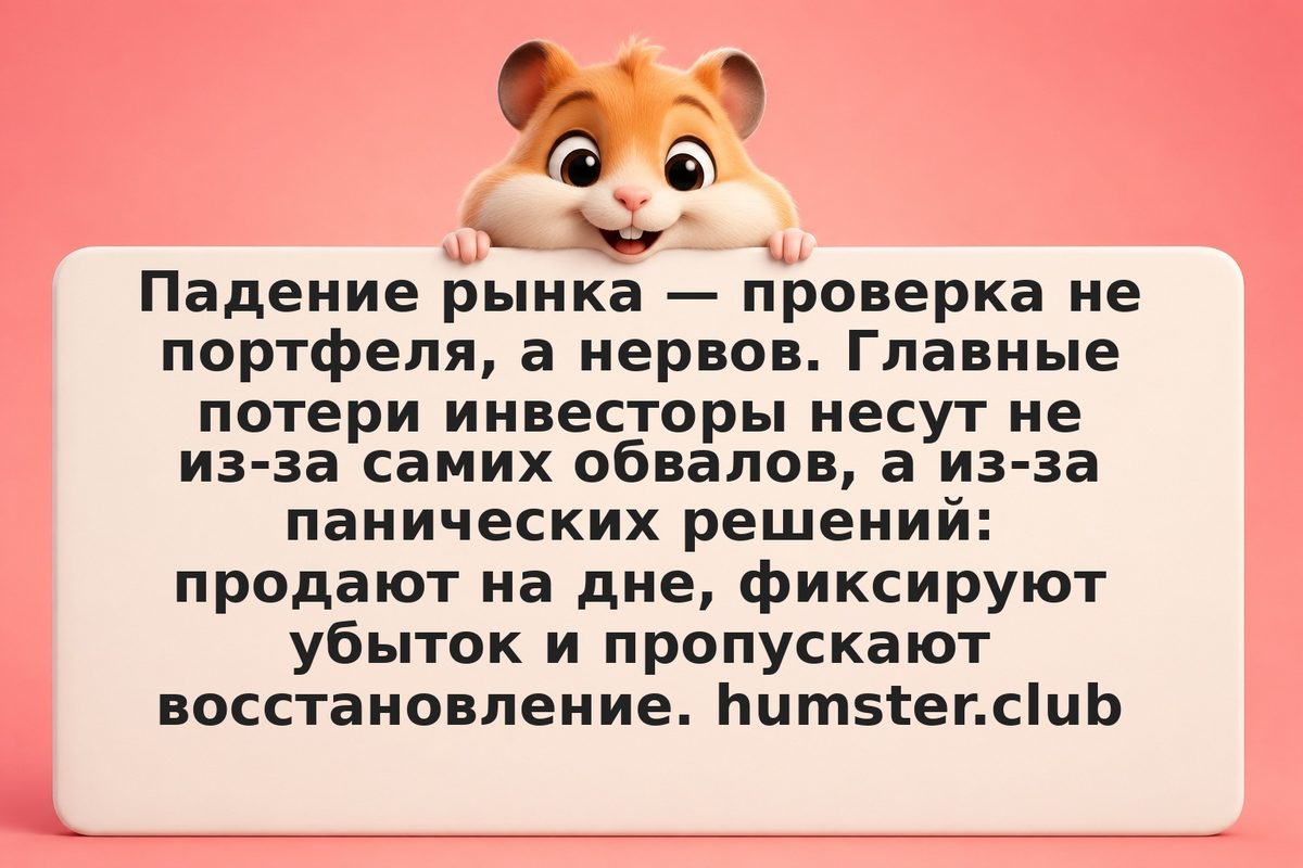 Как не паниковать на падении рынка