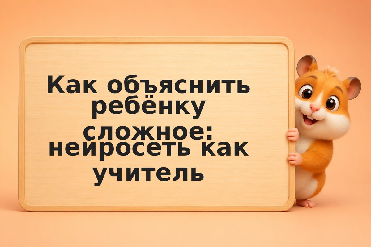 Как объяснить ребёнку сложное: нейросеть как учитель