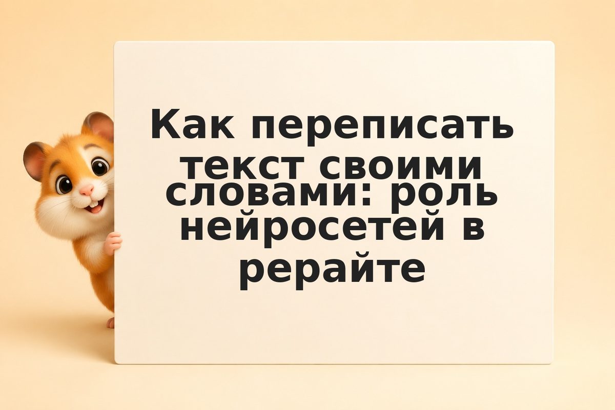Как переписать текст своими словами: роль нейросетей в рерайте
