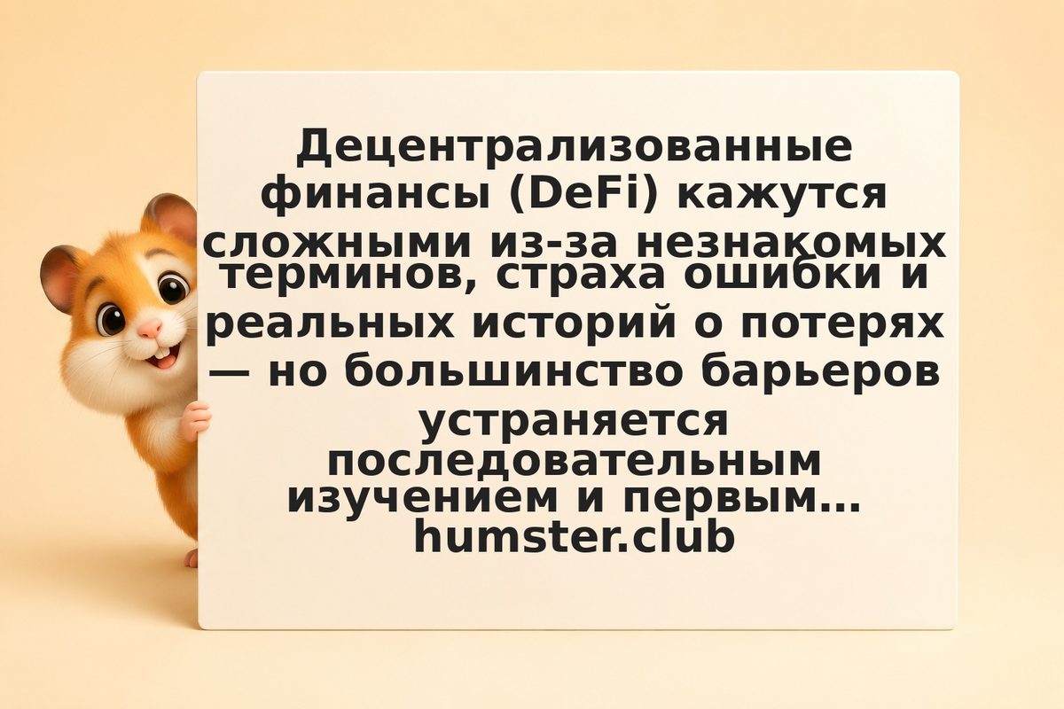 Первые шаги в DeFi: как преодолеть психологический барьер и начать безопасно