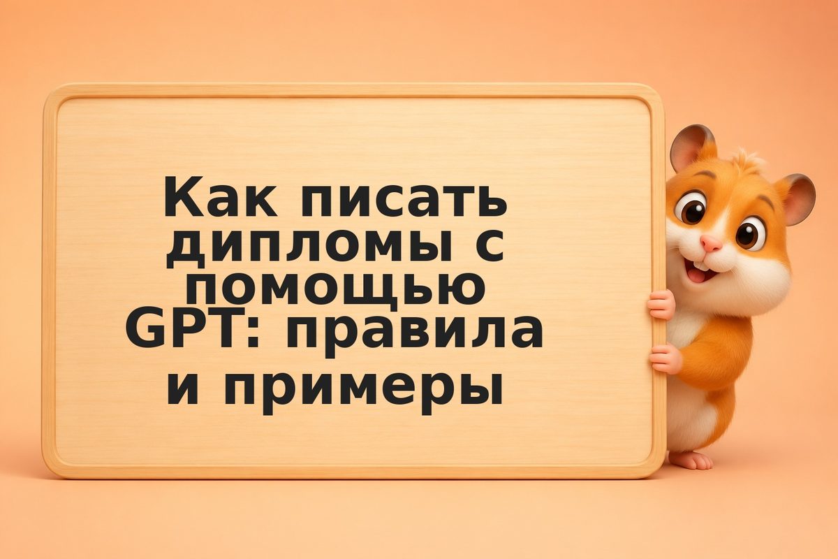 Как писать дипломы с помощью GPT: правила и примеры