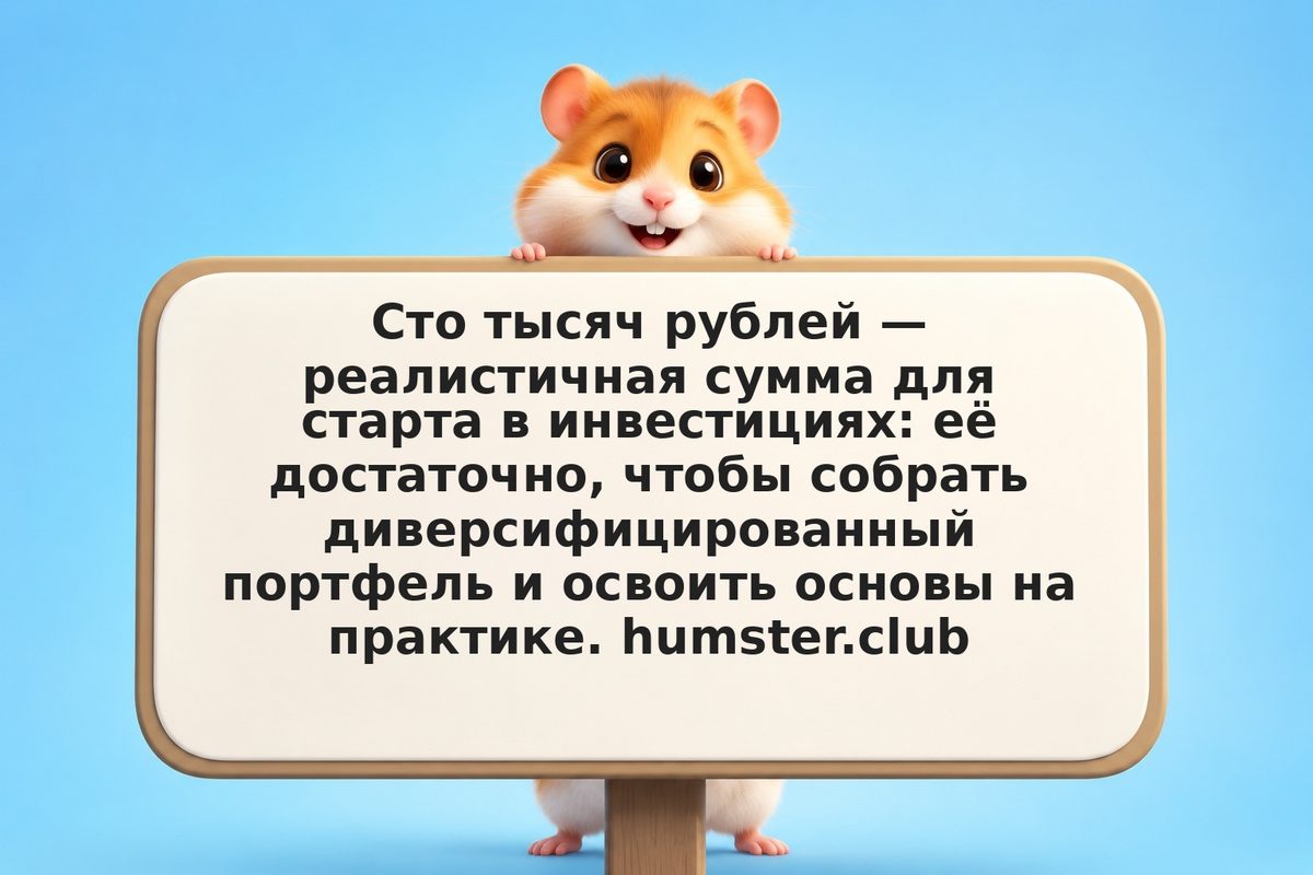 Первый портфель на 100 000 рублей: пошаговый старт для новичка