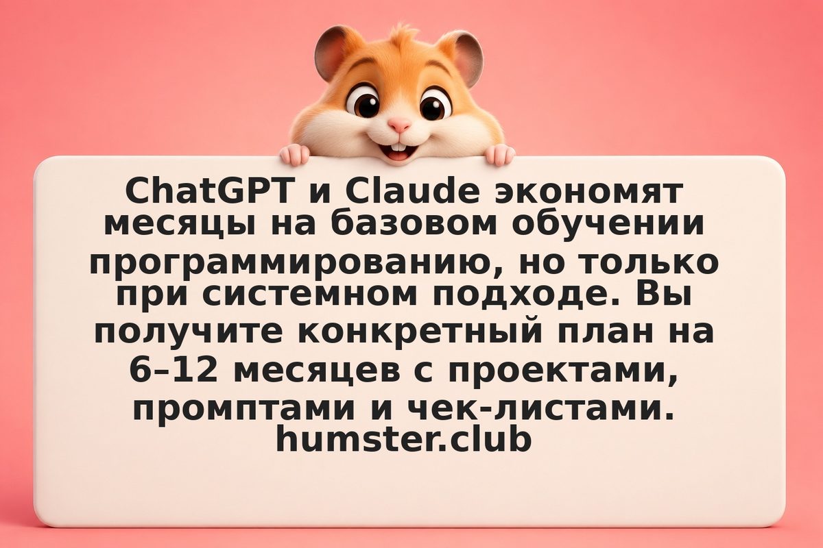 Как учиться программировать с ChatGPT: структурированный план от новичка до midd