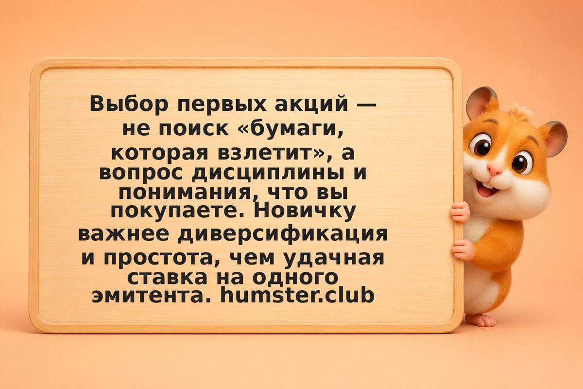 Как выбрать первые акции новичку