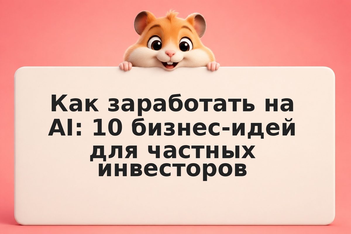 Как заработать на AI: 10 бизнес-идей для частных инвесторов