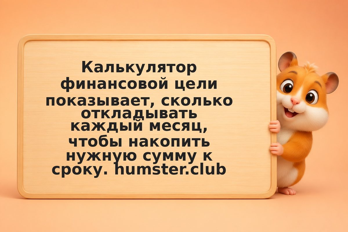 Калькулятор финансовой цели: как рассчитать ежемесячный взнос