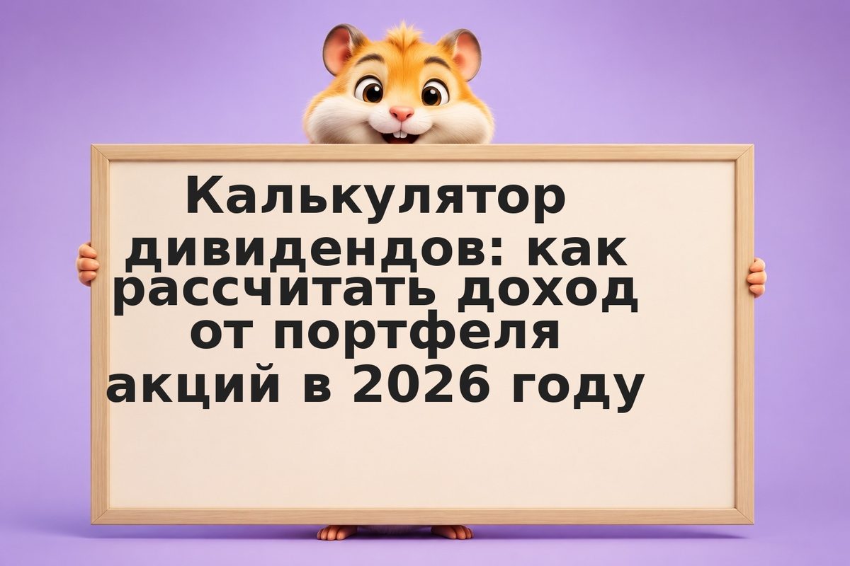 Калькулятор дивидендов: как рассчитать доход от портфеля акций в 2026 году