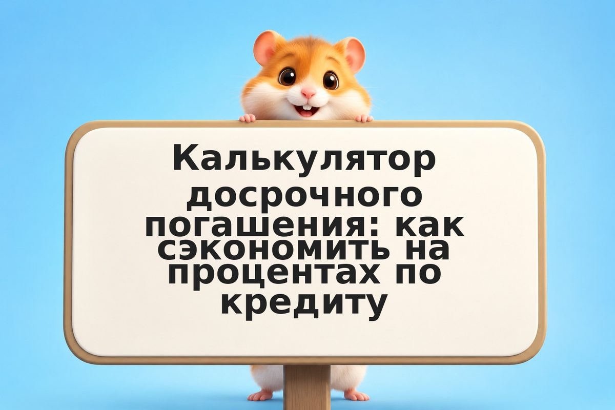 Калькулятор досрочного погашения: как сэкономить на процентах по кредиту