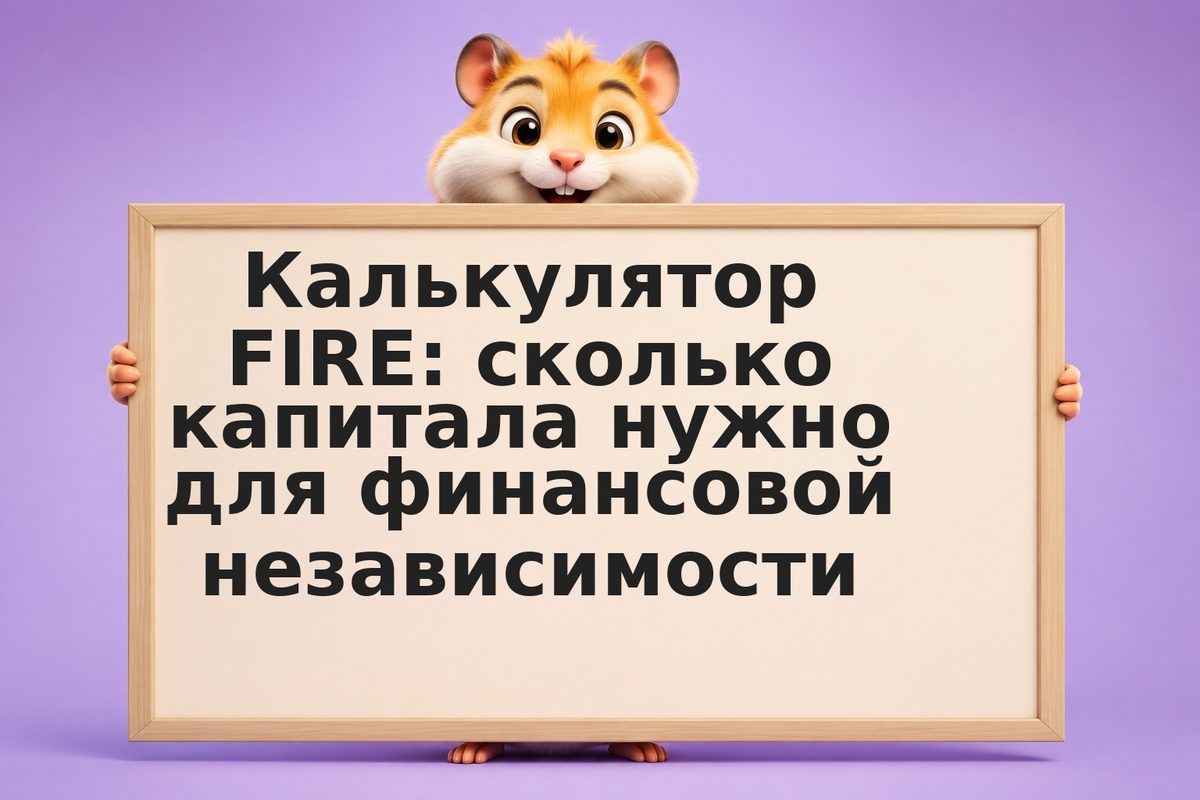 Калькулятор FIRE: сколько капитала нужно для финансовой независимости
