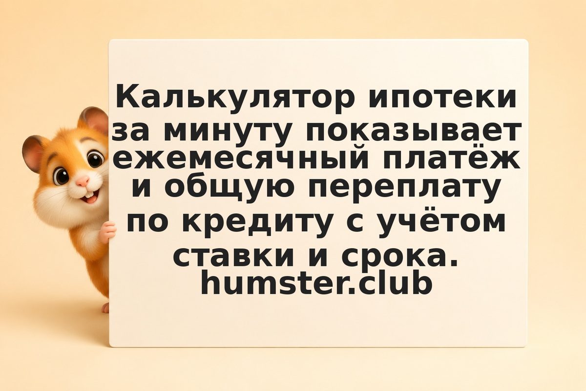 Калькулятор ипотеки: как рассчитать ежемесячный платёж и переплату в 2026 году