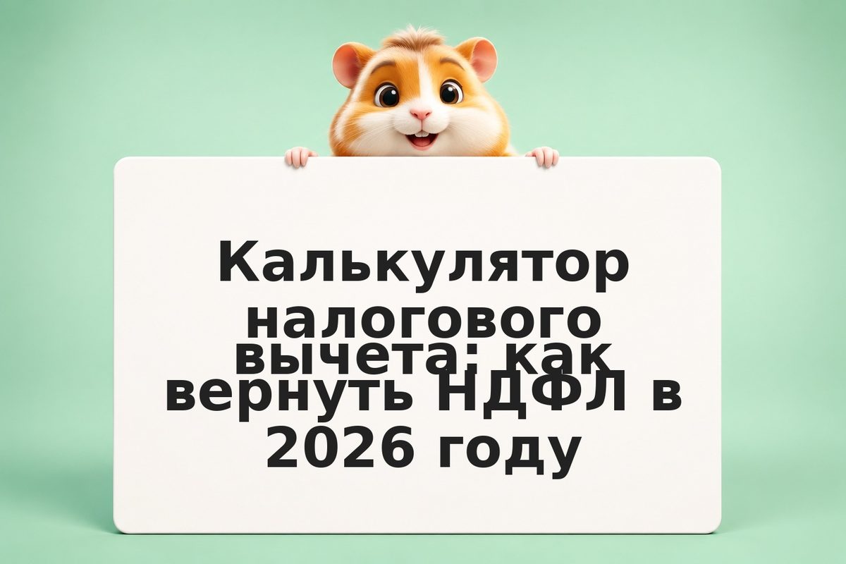 Калькулятор налогового вычета: как вернуть НДФЛ в 2026 году