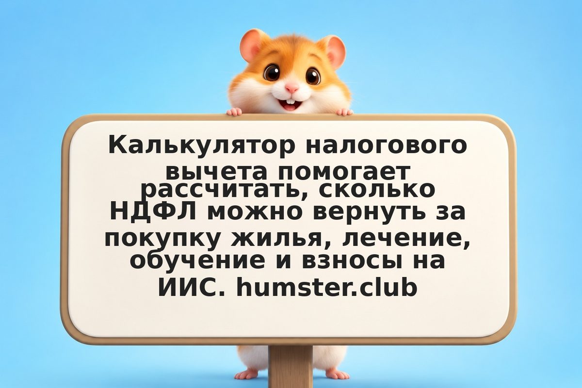 Калькулятор налогового вычета: как вернуть НДФЛ в 2026 году