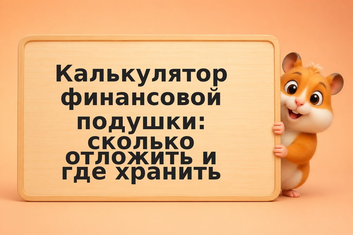Калькулятор финансовой подушки: сколько отложить и где хранить