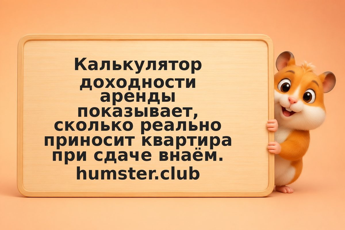 Калькулятор доходности аренды: как рассчитать рентную доходность в 2026 году