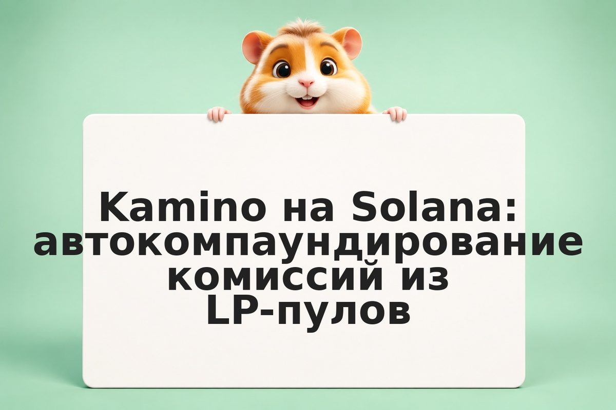 Kamino на Solana: автокомпаундирование комиссий из LP-пулов