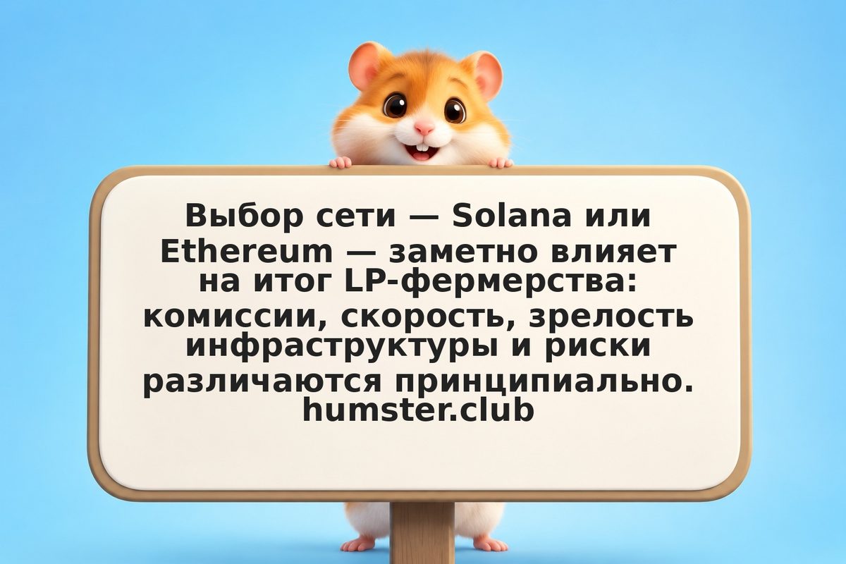 Kamino: LP-фермерство в Solana против Ethereum — сравнение