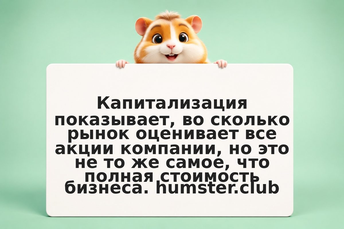 Капитализация и стоимость компании