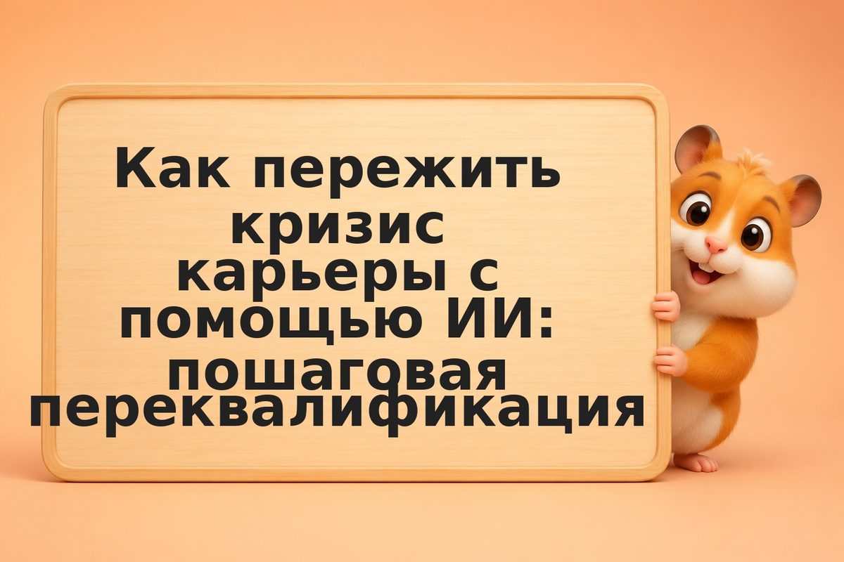 Как пережить кризис карьеры с помощью ИИ: пошаговая переквалификация