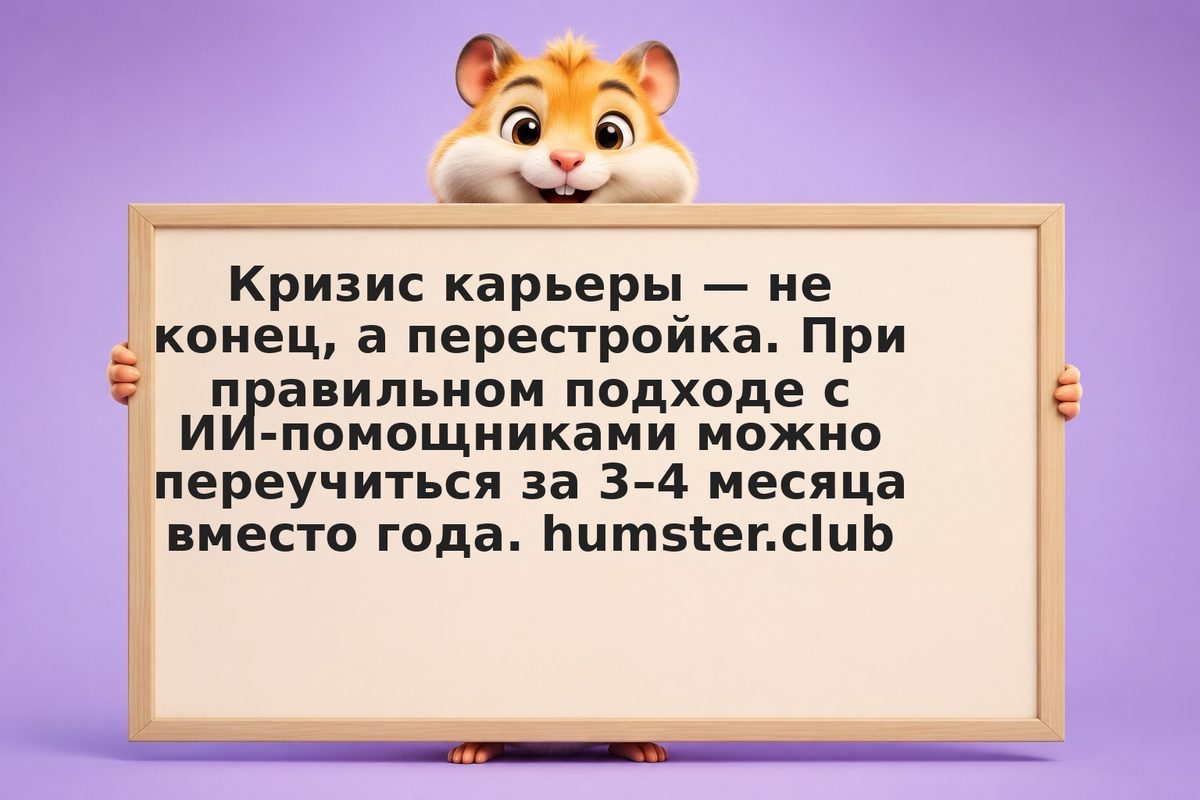 Как пережить кризис карьеры с помощью ИИ: пошаговая переквалификация