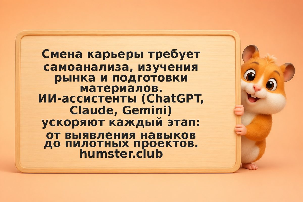 Карьерный переход в новую профессию: инструменты ИИ