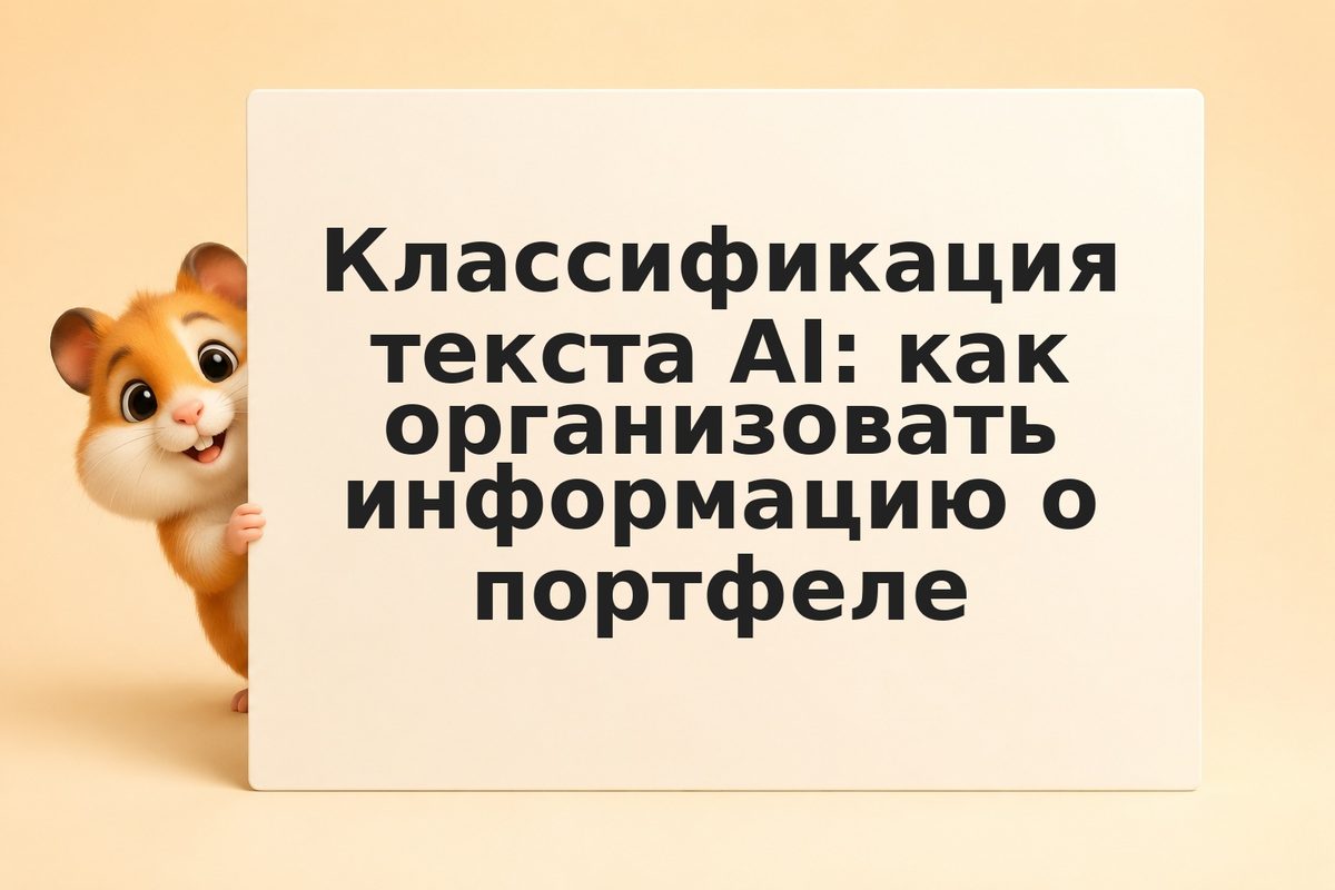 Классификация текста AI: как организовать информацию о портфеле