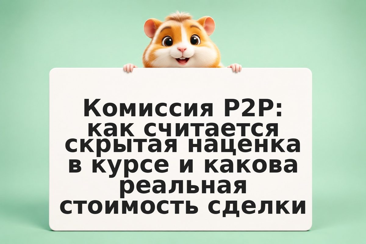 Комиссия P2P: как считается скрытая наценка в курсе и какова реальная стоимость