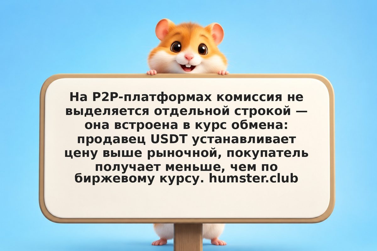 Комиссия P2P: как считается скрытая наценка в курсе и какова реальная стоимость